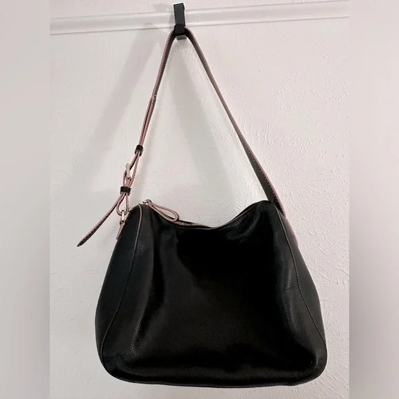 Kate Spade ♠️ Black Leather Shoulder Bag - Picture 3 of 6